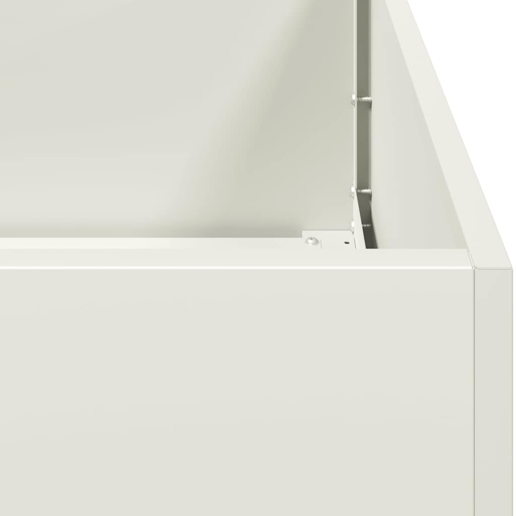 plantekasse 120x80x40 cm stål hvid