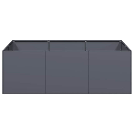 plantekasse 120x80x40 cm stål antracitgrå