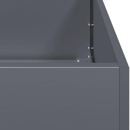 plantekasse 120x80x40 cm stål antracitgrå
