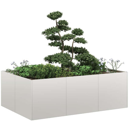 plantekasse 120x80x40 cm rustfrit stål