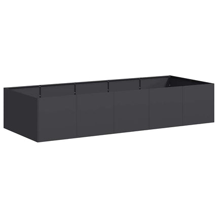 plantekasse 200x80x40 cm stål sort