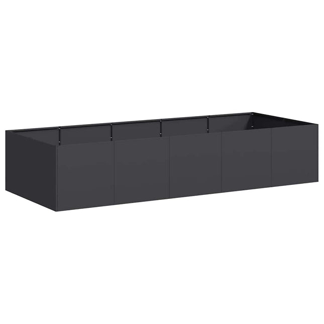 plantekasse 200x80x40 cm stål sort