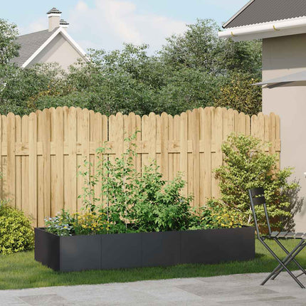 plantekasse 200x80x40 cm stål sort