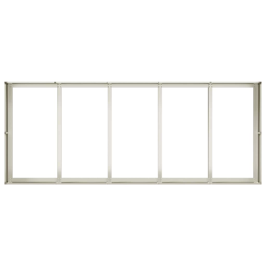 plantekasse 200x80x40 cm stål hvid