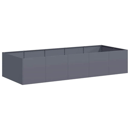 plantekasse 200x80x40 cm stål antracitgrå