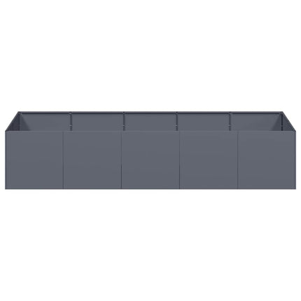 plantekasse 200x80x40 cm stål antracitgrå