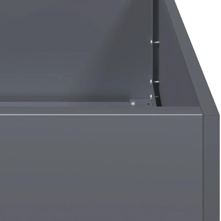 plantekasse 200x80x40 cm stål antracitgrå