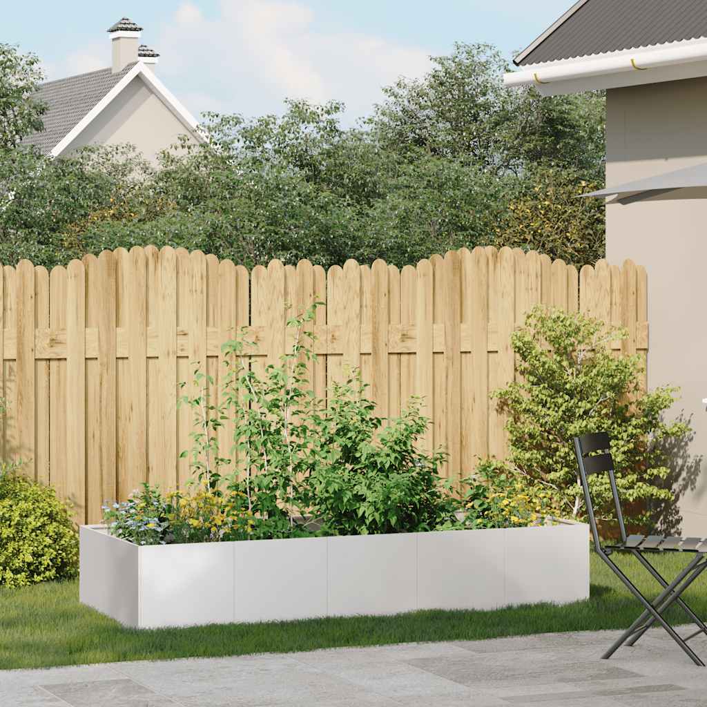 plantekasse 200x80x40 cm rustfrit stål