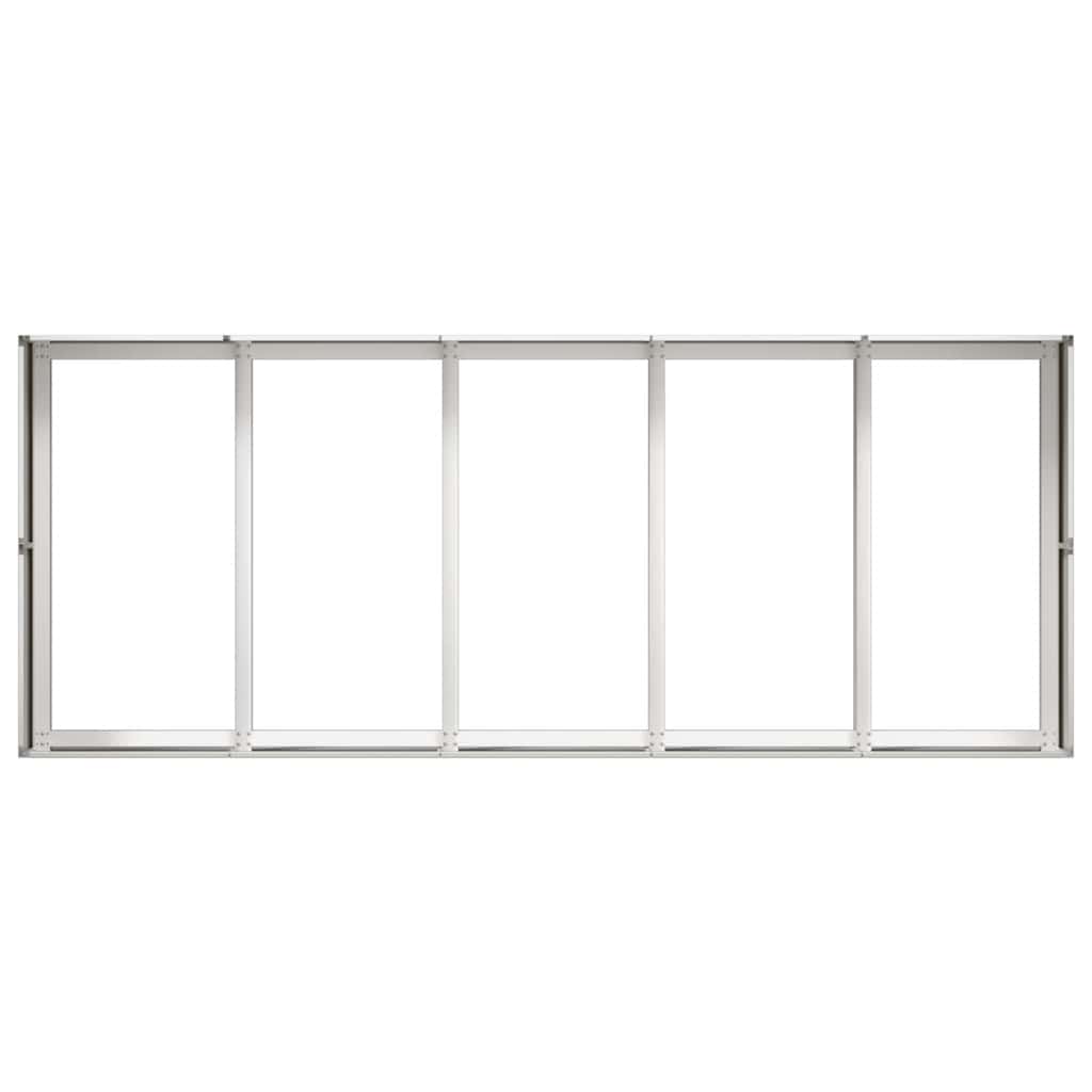 plantekasse 200x80x40 cm rustfrit stål