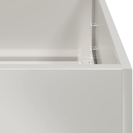 plantekasse 200x80x40 cm rustfrit stål