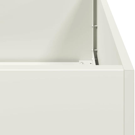 plantekasse 280x80x40 cm stål hvid