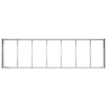 plantekasse 280x80x40 cm rustfrit stål