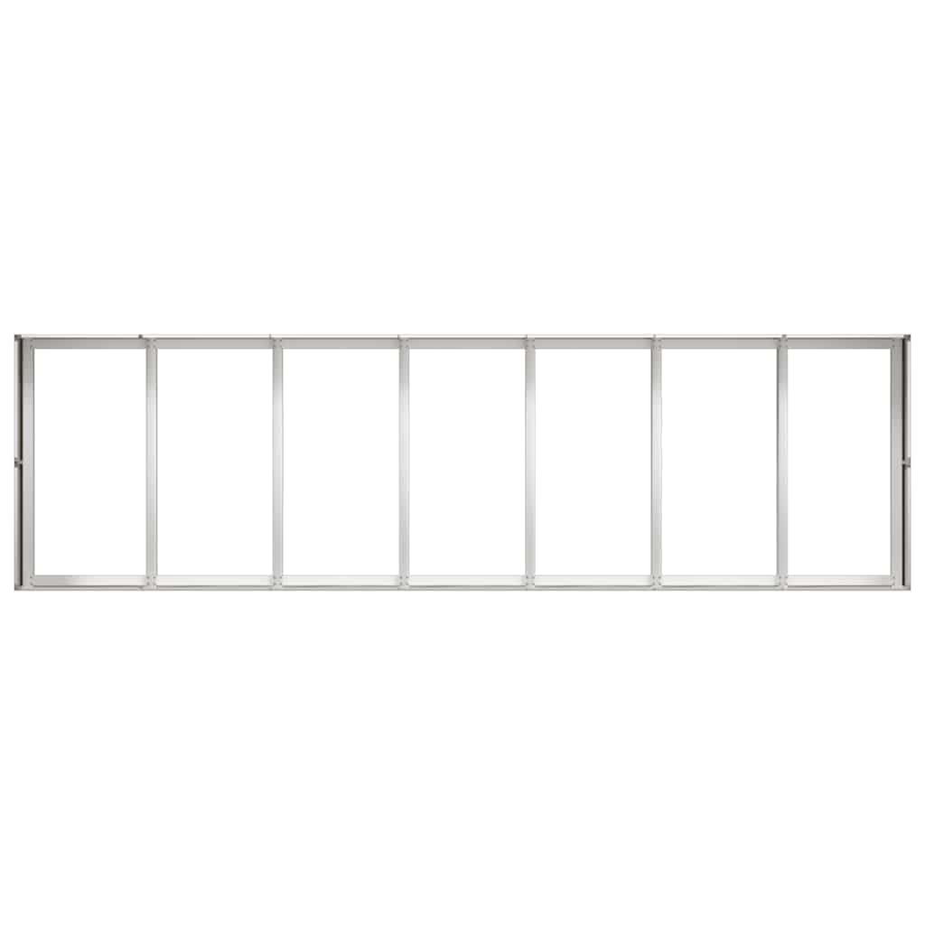 plantekasse 280x80x40 cm rustfrit stål