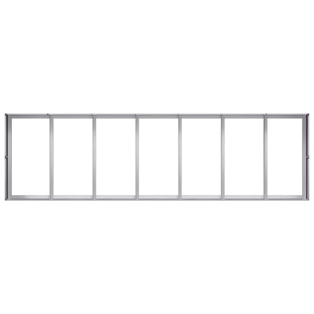 plantekasse 280x80x40 cm galvaniseret stål