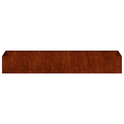 plantekasse rustfarvet 280x80x40 cm forvitringsstål
