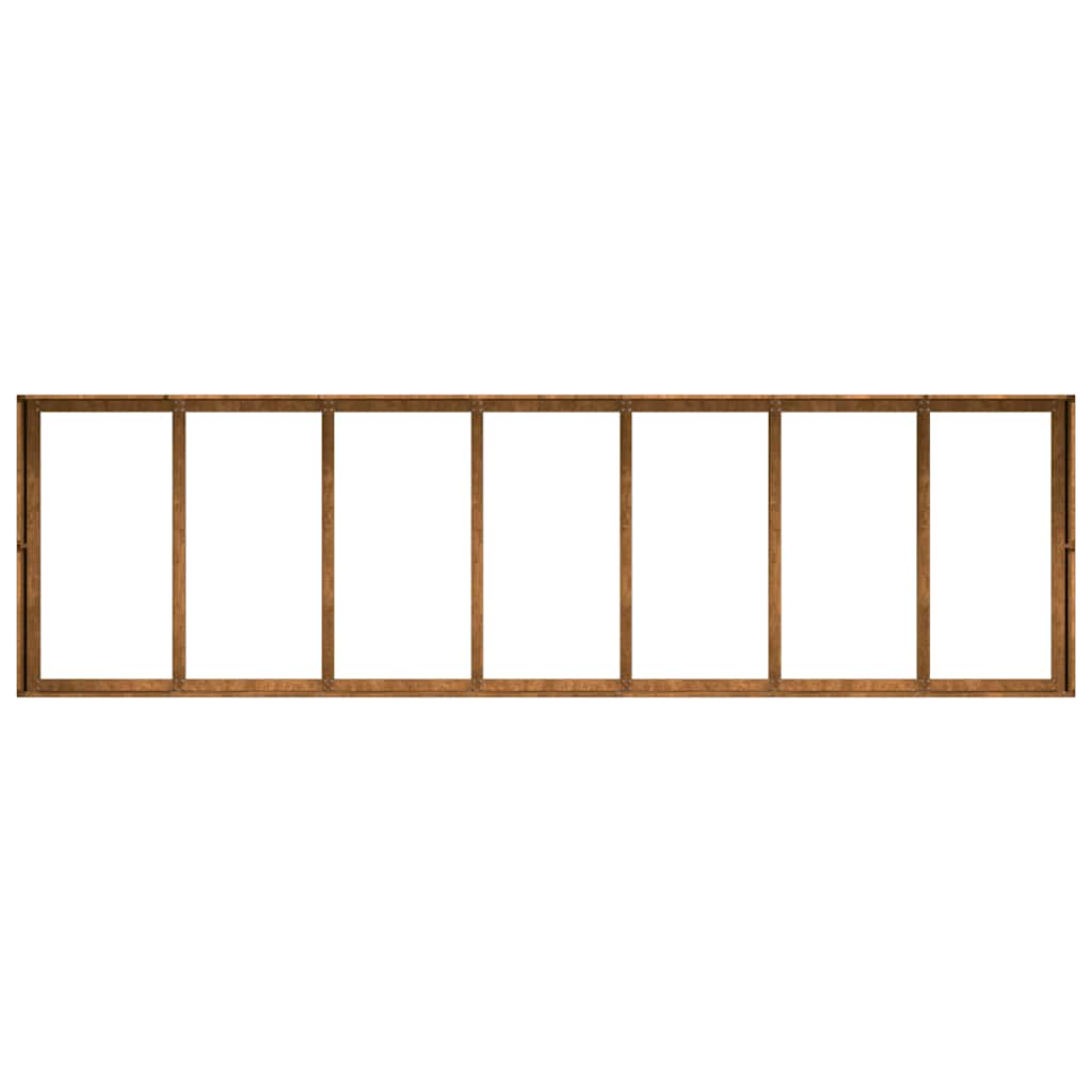 plantekasse rustfarvet 280x80x40 cm forvitringsstål