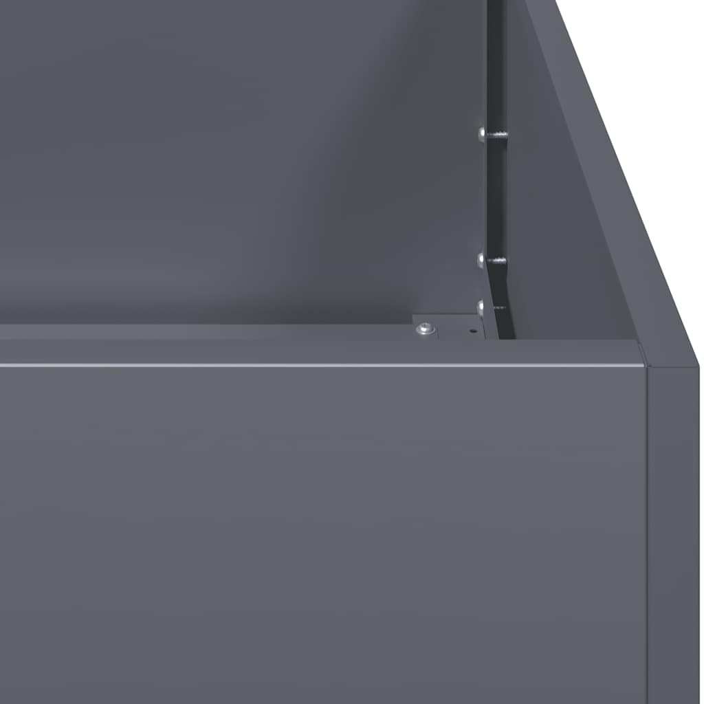 plantekasse 40x80x80 cm stål antracitgrå