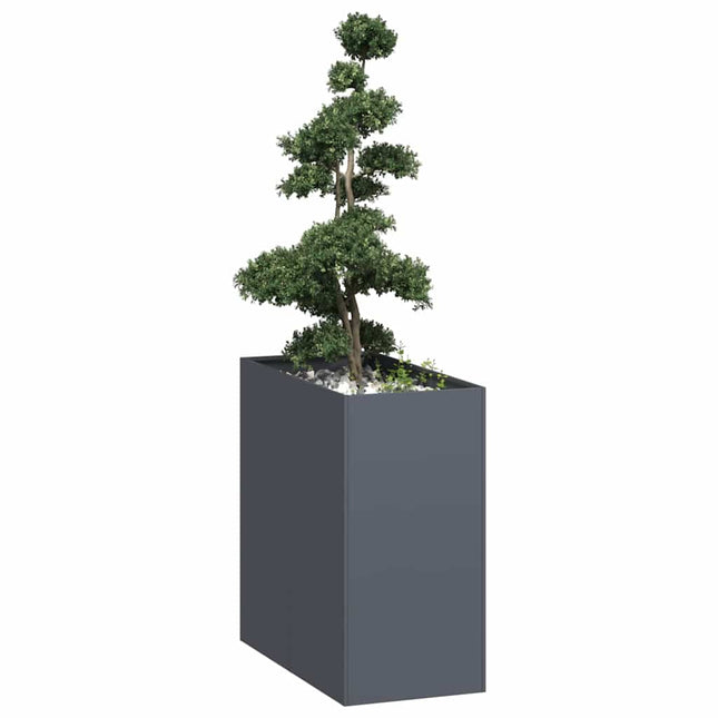 plantekasse 40x80x80 cm stål antracitgrå
