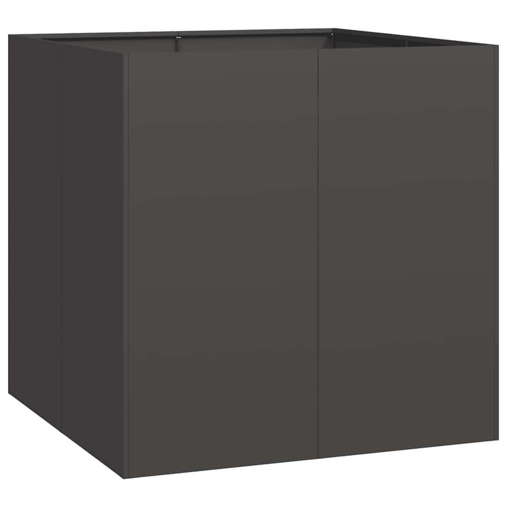 plantekasse 80x80x80 cm stål sort