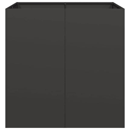 plantekasse 80x80x80 cm stål sort