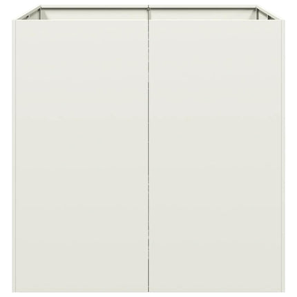 plantekasse 80x80x80 cm stål hvid