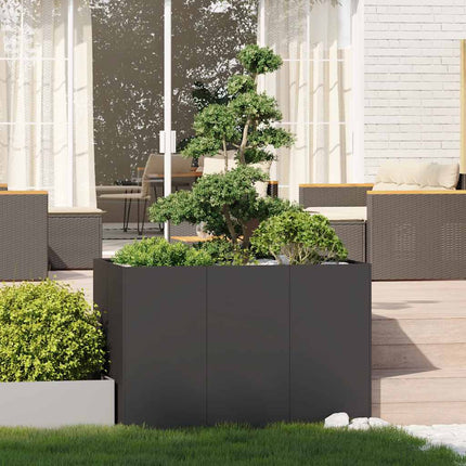 plantekasse 120x80x80 cm stål sort