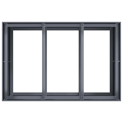 plantekasse 120x80x80 cm stål antracitgrå