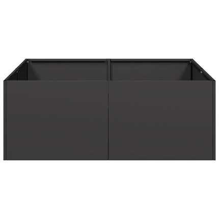 plantekasse 80x80x30 cm stål sort
