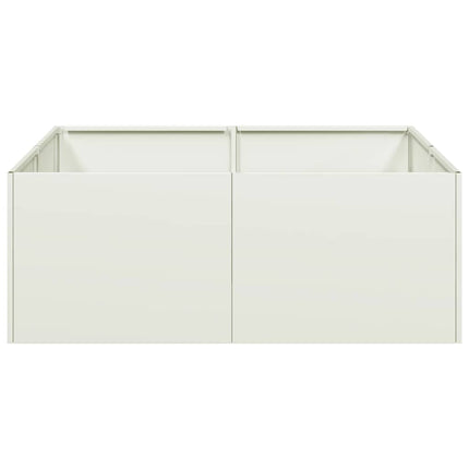 plantekasse 80x80x30 cm stål hvid