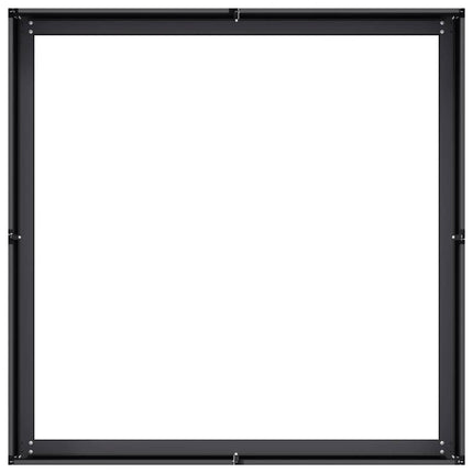 plantekasse 100x100x30 cm stål sort