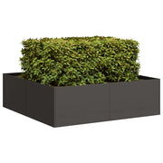 plantekasse 100x100x30 cm stål sort
