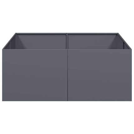 plantekasse 100x100x40 cm stål antracitgrå