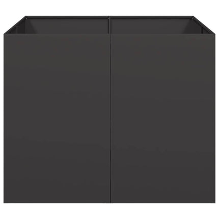 plantekasse 100x100x80 cm stål sort