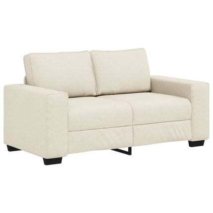 Sofa 3 stk. Beige Linned-blandet stof