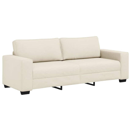 Sofa 3 stk. Beige Linned-blandet stof