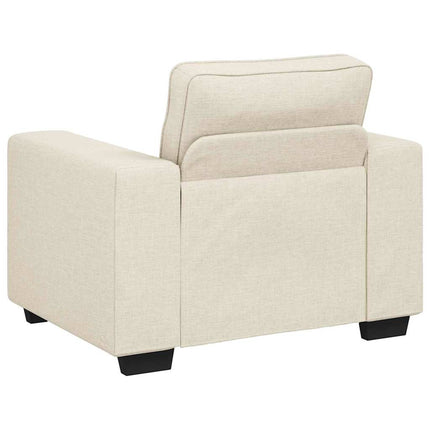 Sofa 3 stk. Beige Linned-blandet stof