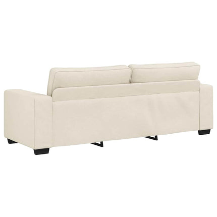 Sofa 3 stk. Beige Linned-blandet stof
