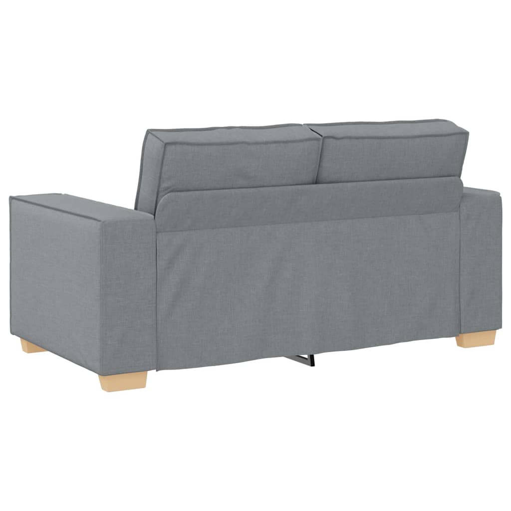 Sofa 3 pcs Lysegrå Linned-blandet stof