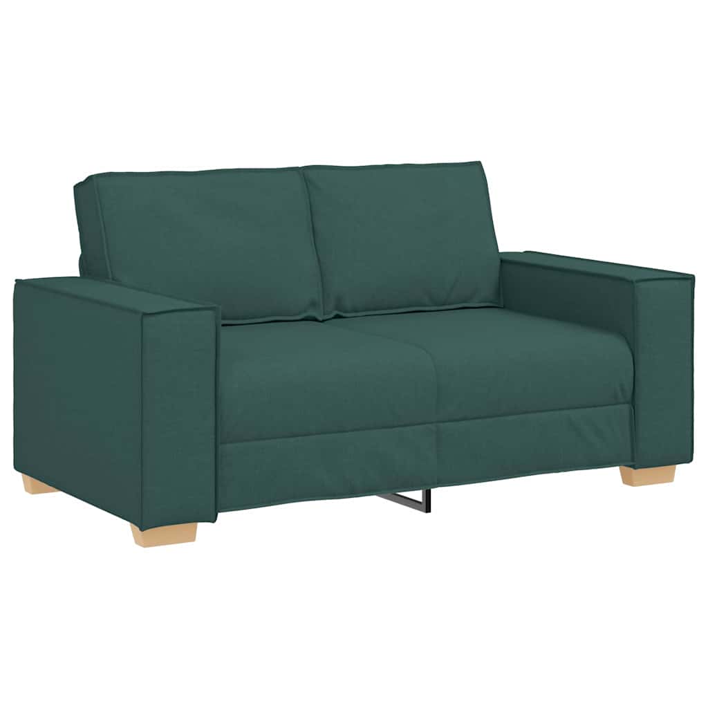 Sofa Sæt 3 pcs Mørkegrøn Stof