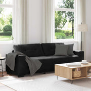 Sofa 3 pcs Vindrød Linned-blandet stof