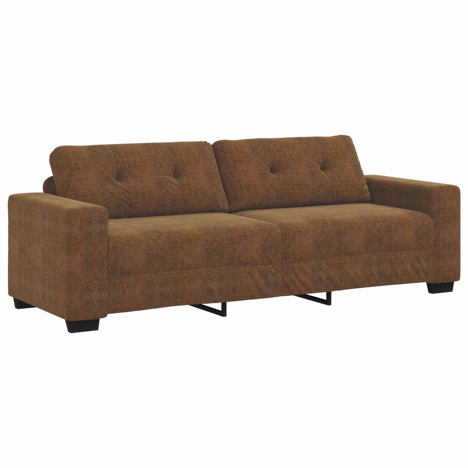 Sofa 3 pcs Vindrød Linned-blandet stof