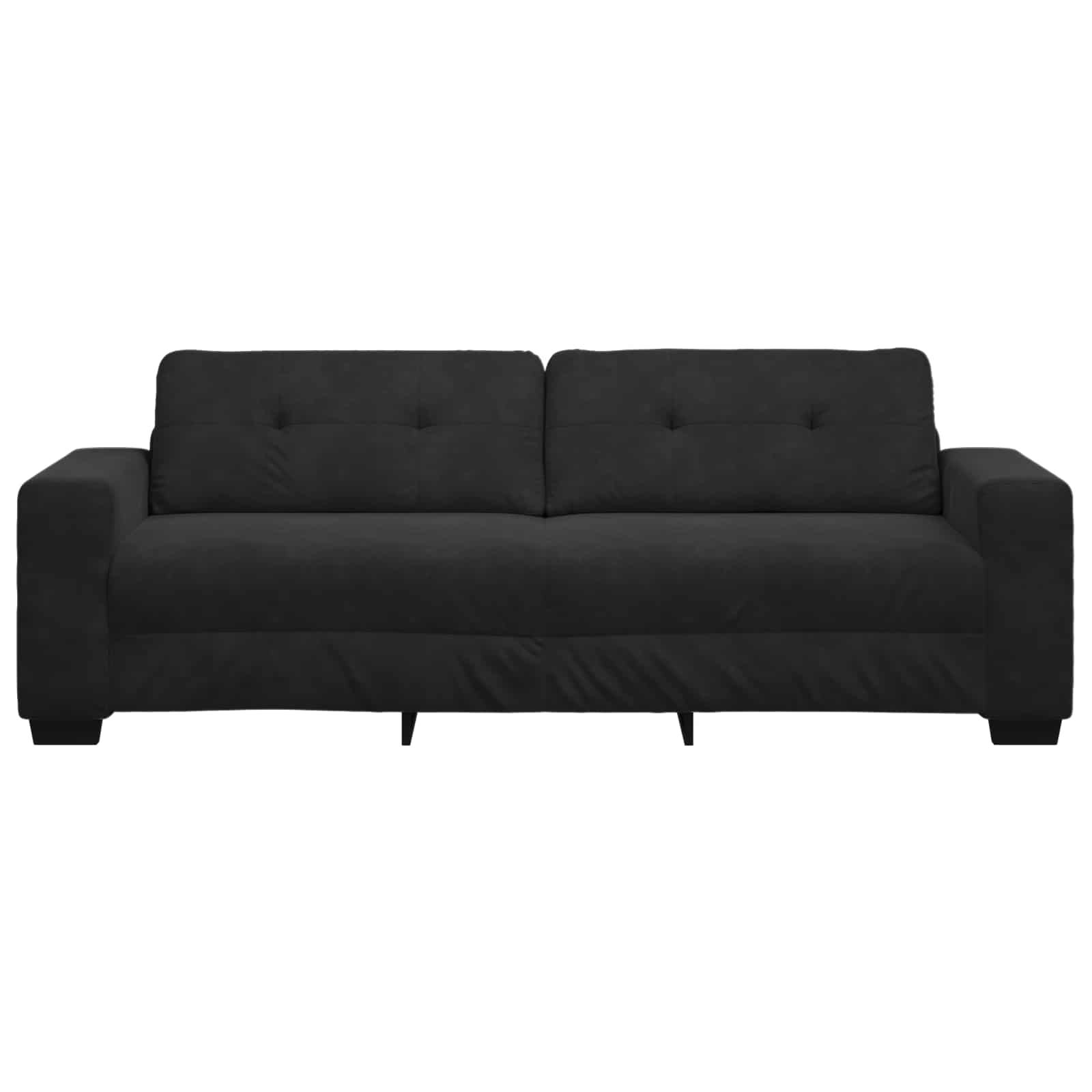 Sofa 3 pcs Vindrød Linned-blandet stof