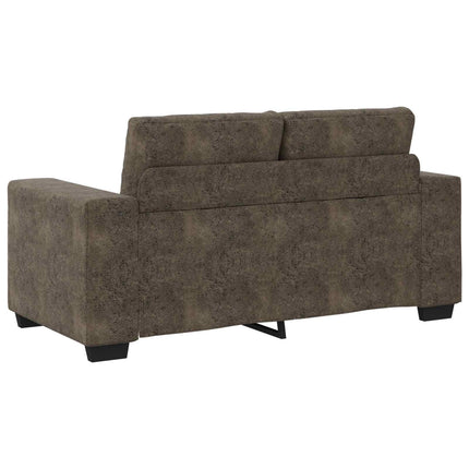 Sofa 3 pcs Mørkegrå 221 x 80 x 80 cm Linned-blandet stof