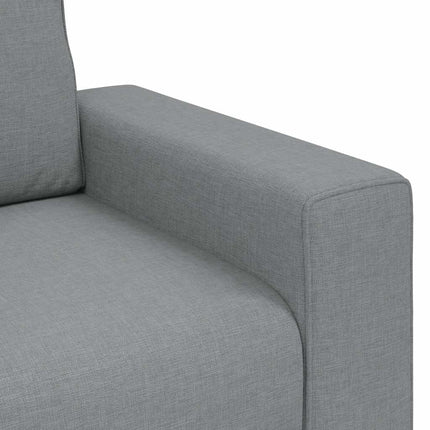 sofasæt 3 dele med hynder stof lysegrå