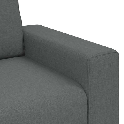 sofasæt 3 dele med hynder stof mørkegrå