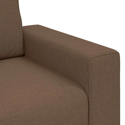 3-delt sofasæt med hynder brunt stof