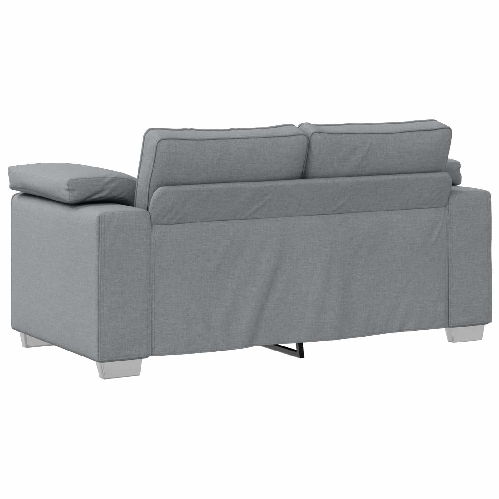 Sofa 3 pcs Lysegrå Linned-blandet stof
