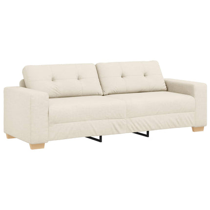 Sofa 2 stk. Beige Linned-blandet stof