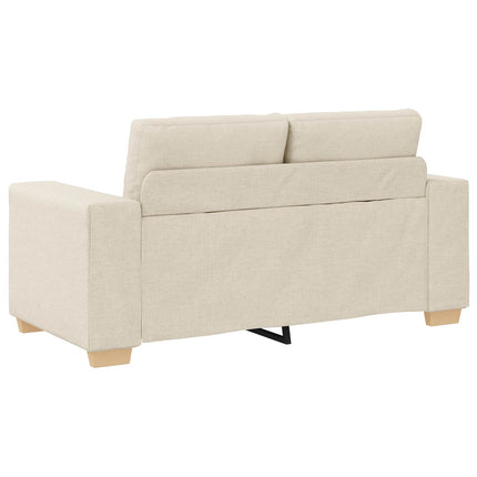 Sofa 2 stk. Beige Linned-blandet stof