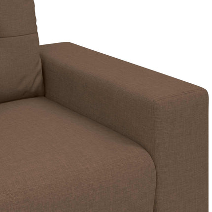 Sofa 2 stk. Brun Linned-blandet stof